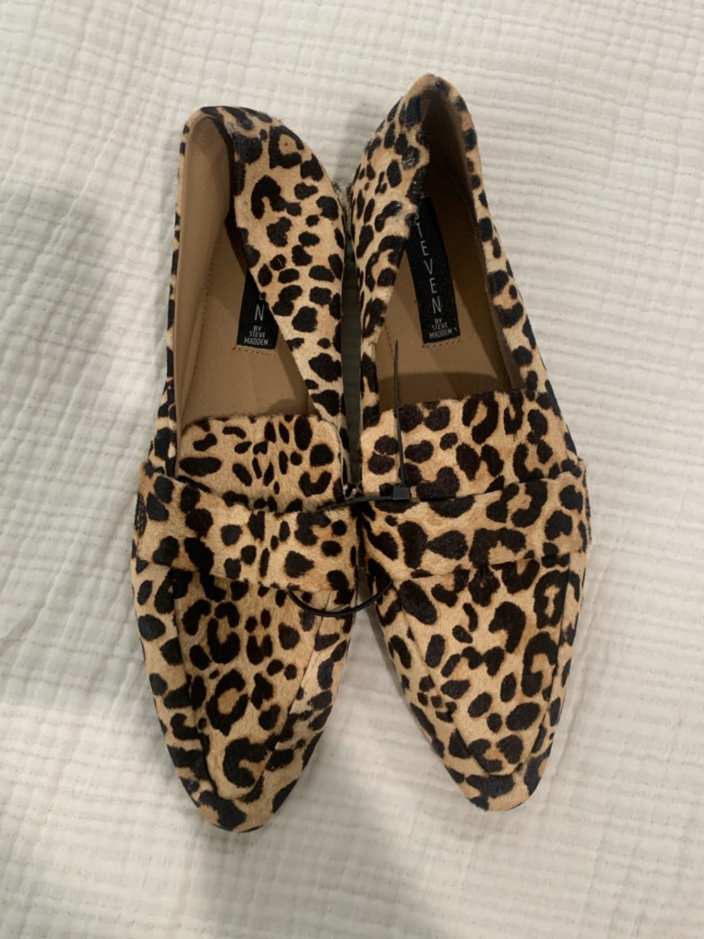Steve Madden Leopard Print Loafers - Tan and Black